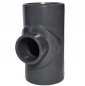 Verlaagd 90° T-stuk PVC binnendruk diameter 63, 40, 63