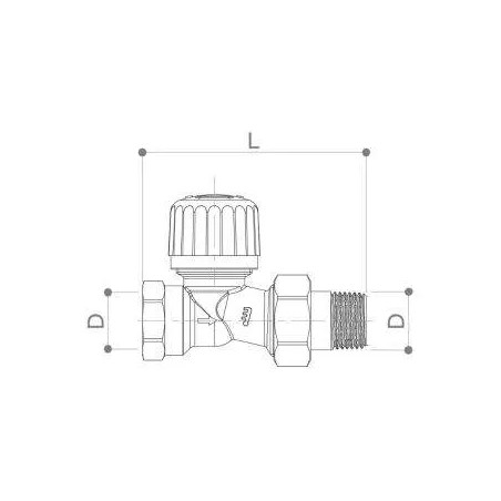 ROBINET THERMOSTATIQUE DROIT A VISSER 15X21 - PETTINARILI