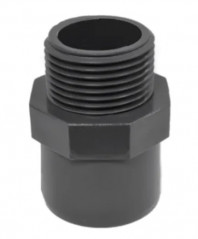 Embout PVC pression à visser 26x34, à coller femelle 25 mâle 32 mm