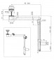 Washbasin waste outlet with space-saving trap and UP & DOWN drain plug Washbasin waste outlet with space-saving trap and UP & DOWN drain plug