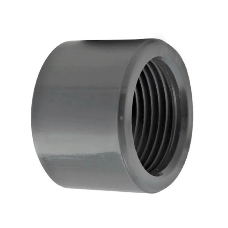 PVC drukregelaar, mannetje 63 mm, vrouwtje 40x49, vastgeschroefd