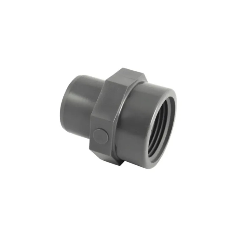 32 mm mannelijke PVC drukfitting, 20x27 vrouwelijke schroeffitting