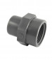 40 mm mannelijke PVC drukfitting, 33x42 vrouwelijke opschroeffitting