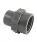 50 mm mannelijke PVC drukfitting, 33x42 vrouwelijke opschroeffitting