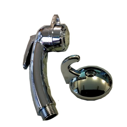 Chrome plated trigger shower and hook
