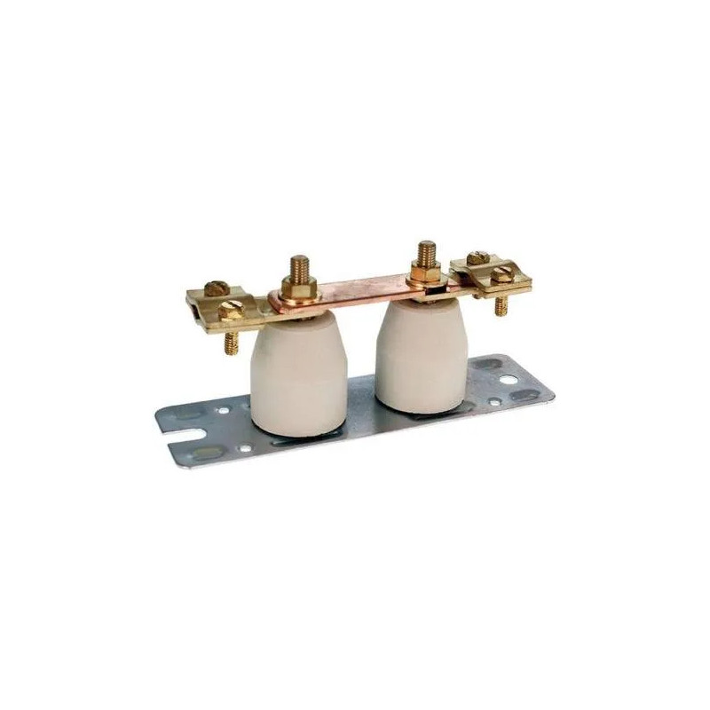 High grounding strip in porcelain, copper and brass High grounding strip in porcelain, copper and brass
