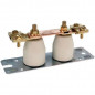High grounding strip in porcelain, copper and brass High grounding strip in porcelain, copper and brass
