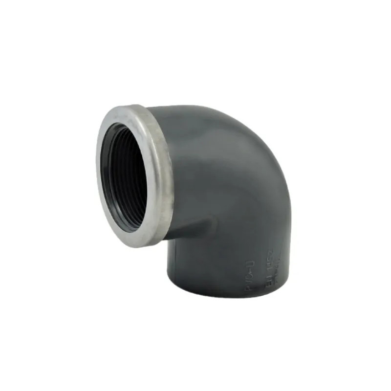Bocht 90° PVC gemengde druk 20x27 versterkt, diameter 25 mm