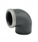 Bocht 90° PVC gemengde druk 20x27 versterkt, diameter 25 mm