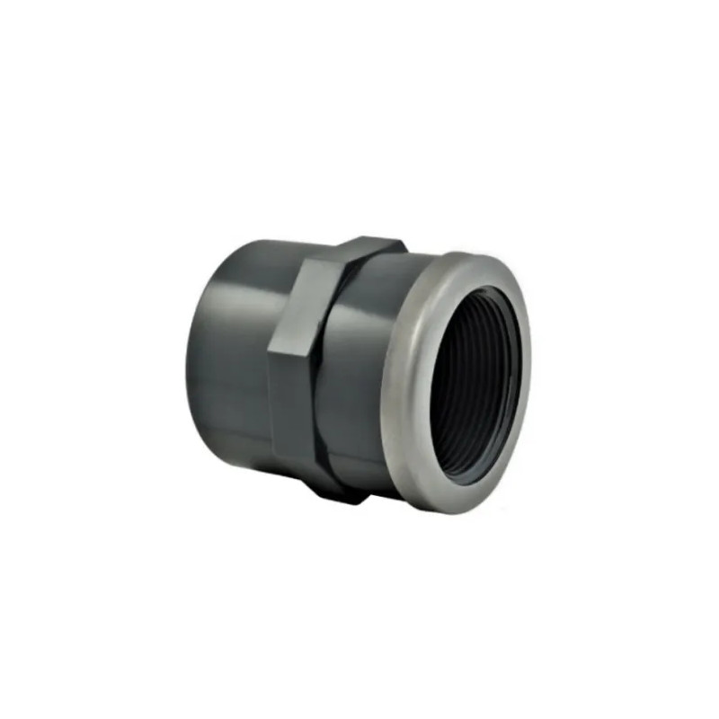 Gemengde PVC-drukmanchet 25 mm, 20x27 versterkt roestvrij staal