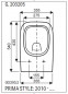 PRIMA Style toiletzitting, ALLIA, wit
