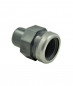 20 mm mannelijke PVC drukmof, 20x27 versterkte vrouwelijke inschroefmof