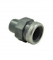 25 mm mannelijke PVC drukmof, 20x27 versterkte vrouwelijke inschroefmof