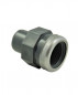 32 mm mannelijke PVC drukmof, 26x34 versterkte vrouwelijke inschroefmof