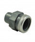 40 mm mannelijke PVC drukmof, 33x42 versterkte vrouwelijke inschroefmof