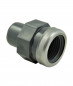 50 mm mannelijke PVC drukmof, 40x49 versterkte vrouwelijke inschroefmof