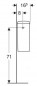 Geberit Renova wit keramisch inbouwreservoir, hartafstand 16 cm
