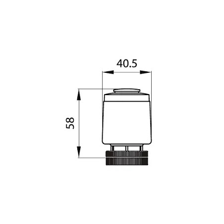 Valve motor for normally closed control valve.