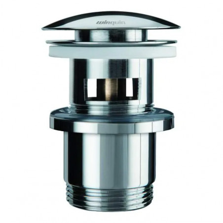 Quick-clac basin drain, 75mm, with overflow