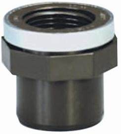 PVC HTA female threaded end with reinforcement 20/25 X 15*21