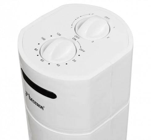 VENTILATEUR COLONNE BESTRON HAUTEUR 78CM - 3 VITESSES BLANC