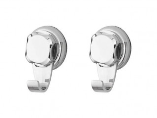 Small ABS suction cup hook, set of two.