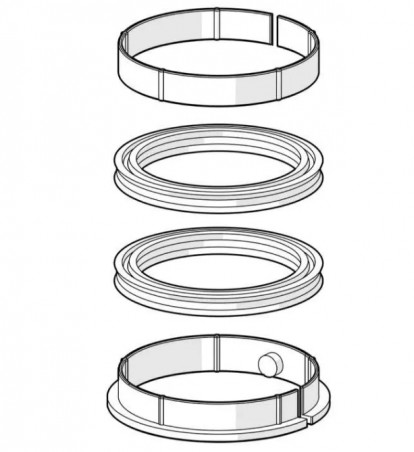 Fixing set for HANSA spout