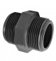 PVC nippel druk dubbel M/M 50x60 (2")