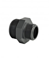 PVC nippel druk M/M 26x34 verloopstuk M/M 20x27