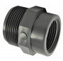 Riduzione PVC pressione a vite maschio 40x49 (1"1/2), femmina 20x27 (3/4")