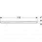 Renova 1000x900 mm ultravlakke rechthoekige douchebak voor vlakke installatie, antislip
