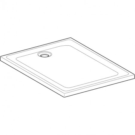 Receveur de douche rectangulaire Renova 1200x900 mm ultra plat à encastrer ou à poser, antigliss