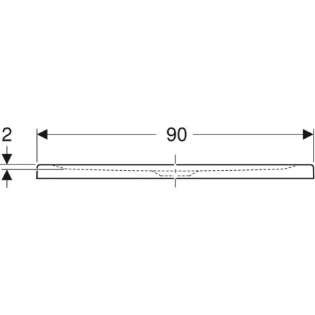 Receveur de douche rectangulaire Renova 1200x900 mm ultra plat à encastrer ou à poser, antigliss