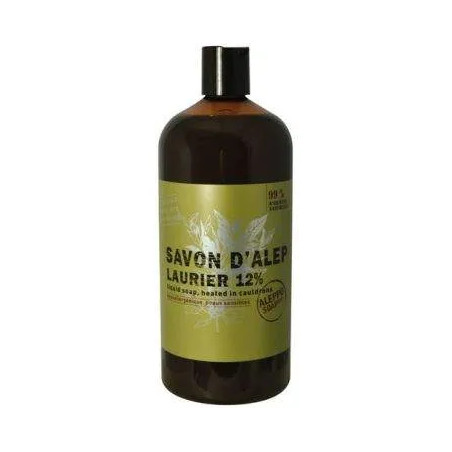 Savon liquide alep 12% laurier 1l
