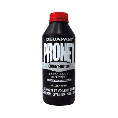 Pronet décapant laitances béton voiles ciment 1L