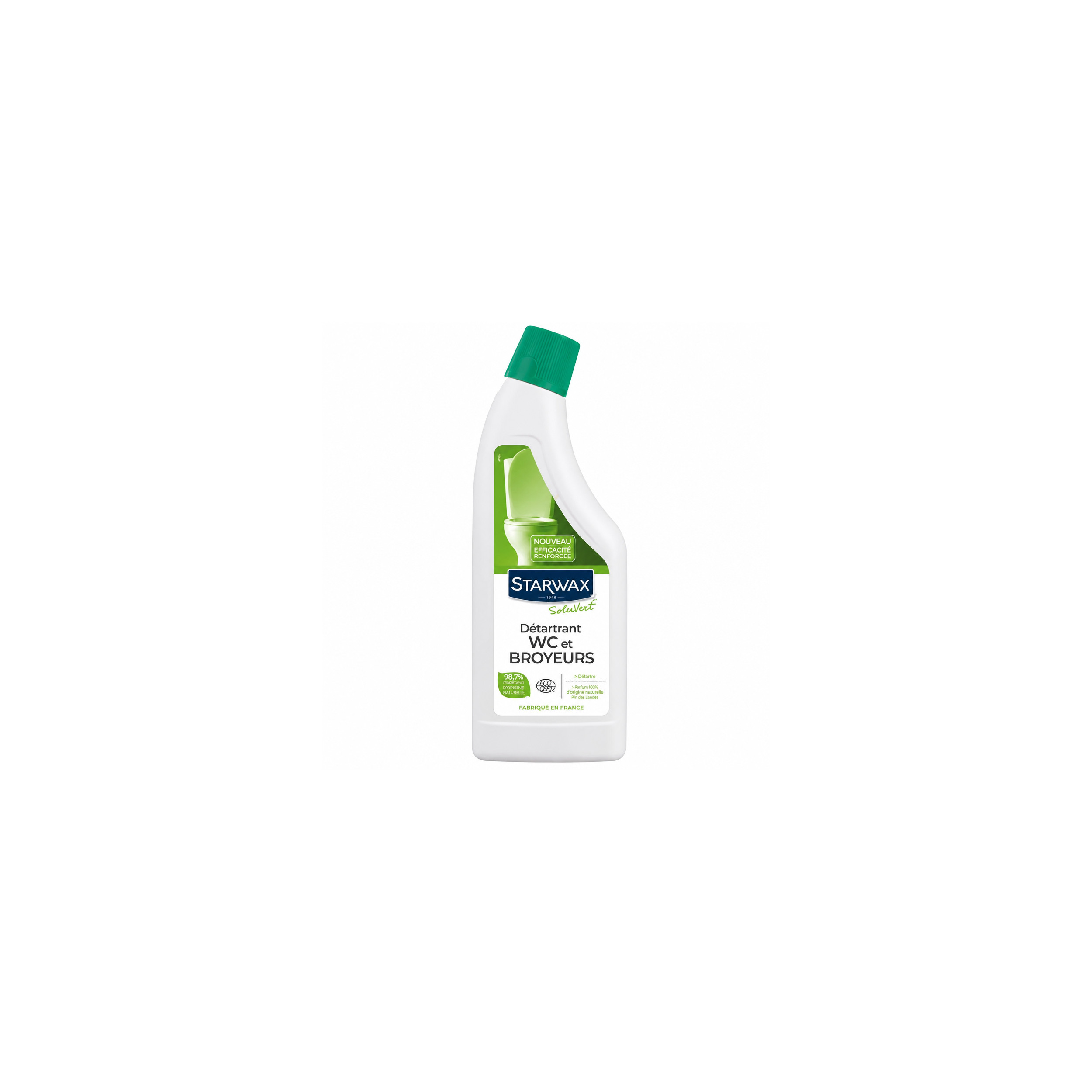 Ontkalkingsgel wc en versnipperaars 750 ml Ecocert STARWAX 705609 - Afbeelding 1/2