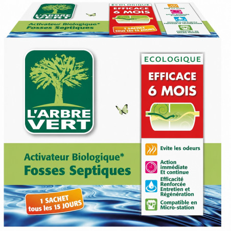 Arbre vert septic tank activator 6 months