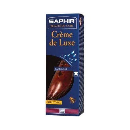Crema di lusso tubo 75ml applicatore blu navy Saphir 336016 - Immagine 1/2