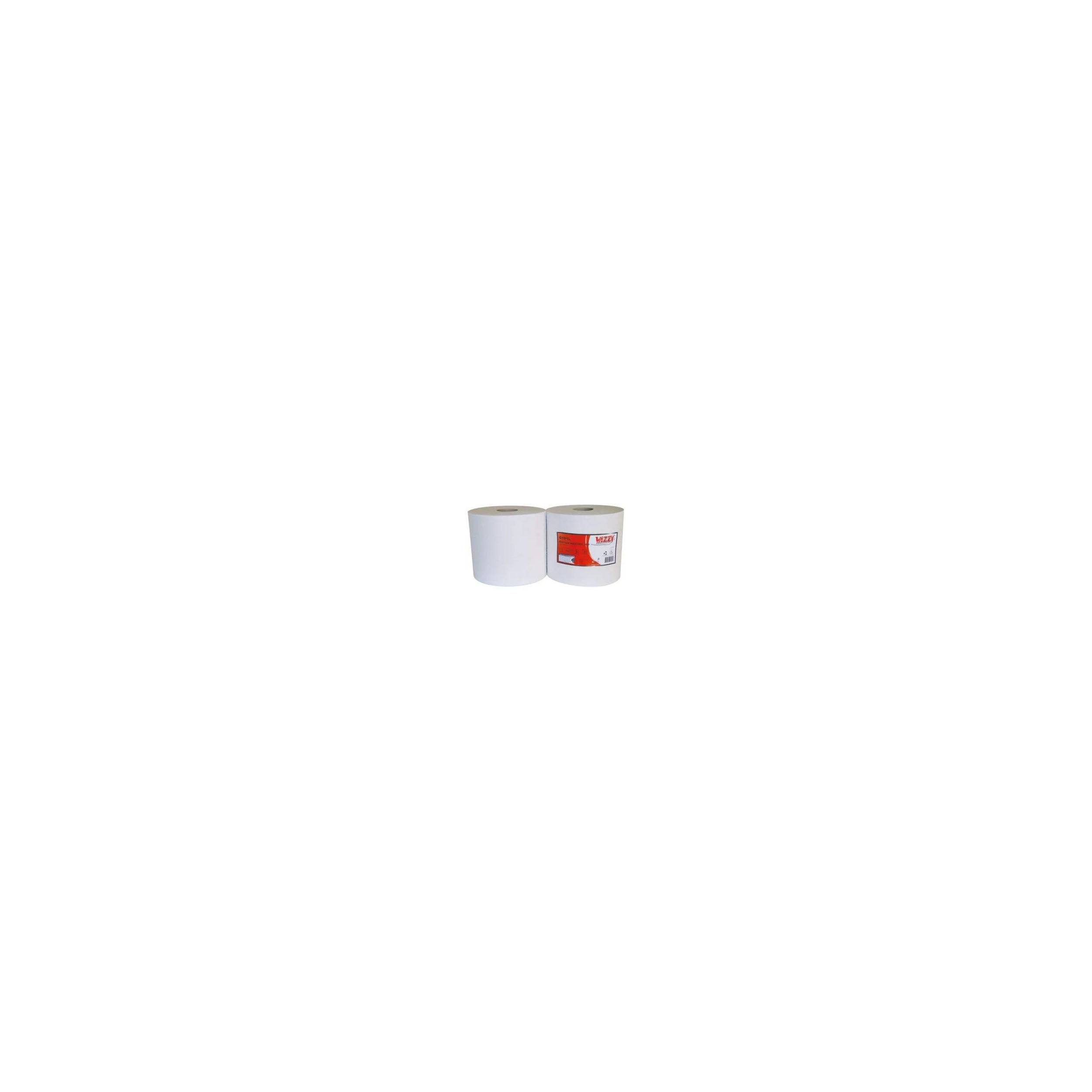Witte poetsrol 1000f 22x30cm 2 laags witte watten