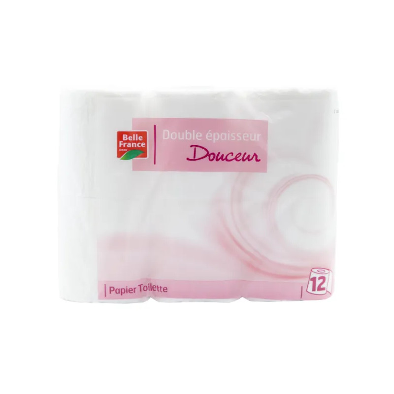 Toiletpapier 12 rollen 2-laags watten Belle France