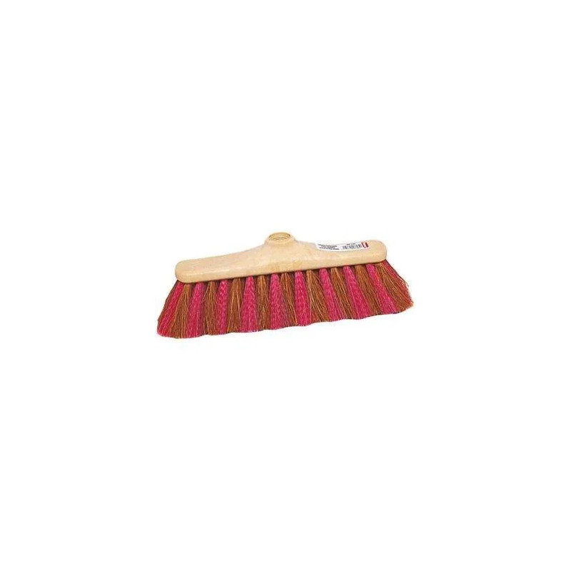 Coco broom with polypropylene zebra Coco broom with polypropylene zebra