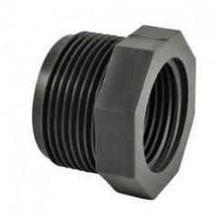 PVC pressure reducer short, male 26x34 (1") female 20x27 (3/4")