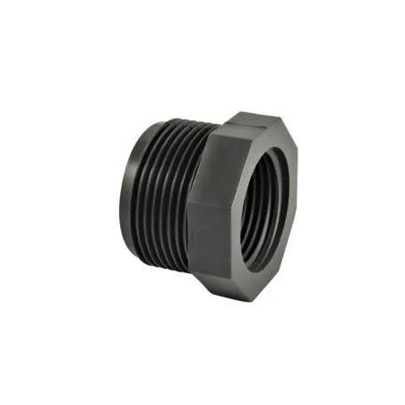 Riduzione PVC pressione corta, maschio 26x34 (1") femmina 20x27 (3/4")