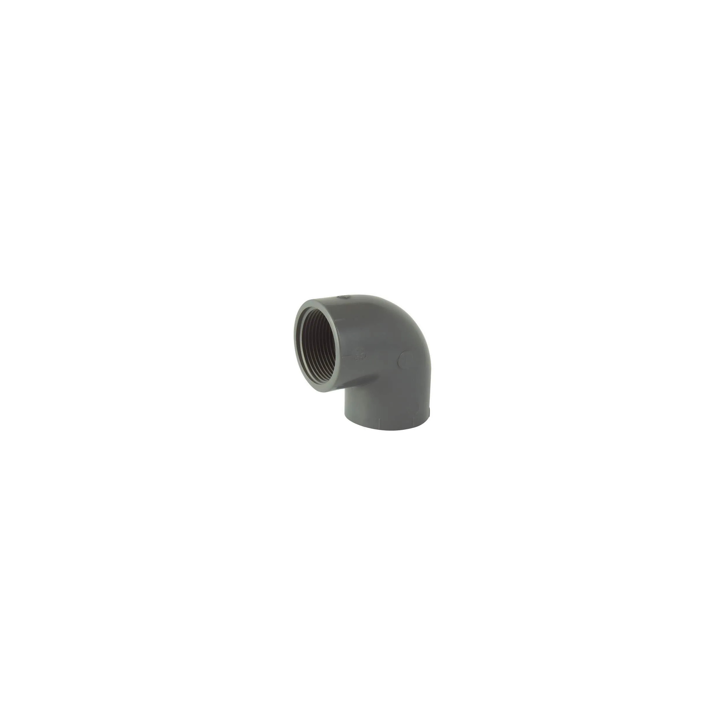 Codo de presión de PVC roscado hembra/hembra de 90° 26x34 (1").