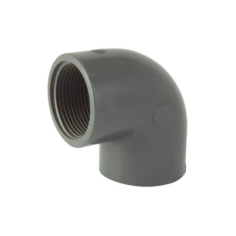 Codo 90° PVC presión roscado hembra/hembra 26x34 (1").