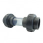 Doorstroomindicator voor PVC druk dubbele unie vrouwelijk 63 mm