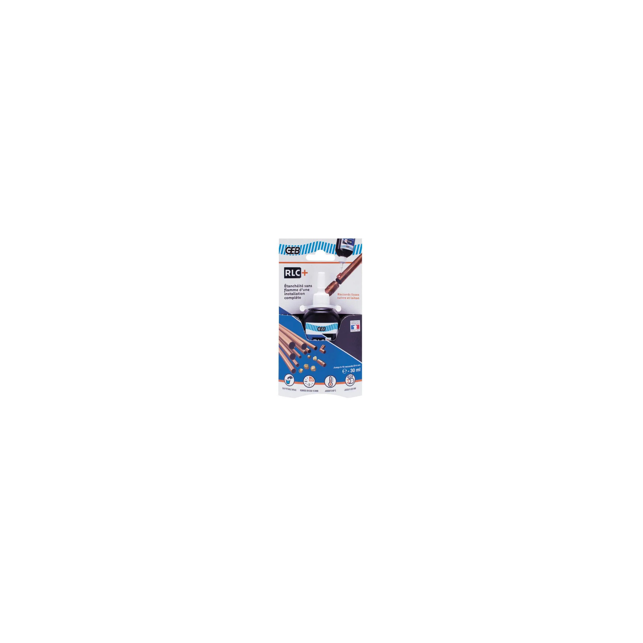Résine de raccordement sans soudure RLC+ pour cuivre et laiton, 30mL.