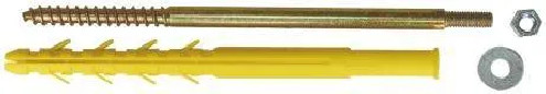 Ketel muurbeugel 12x240mm moer M8, set van 2 stuks