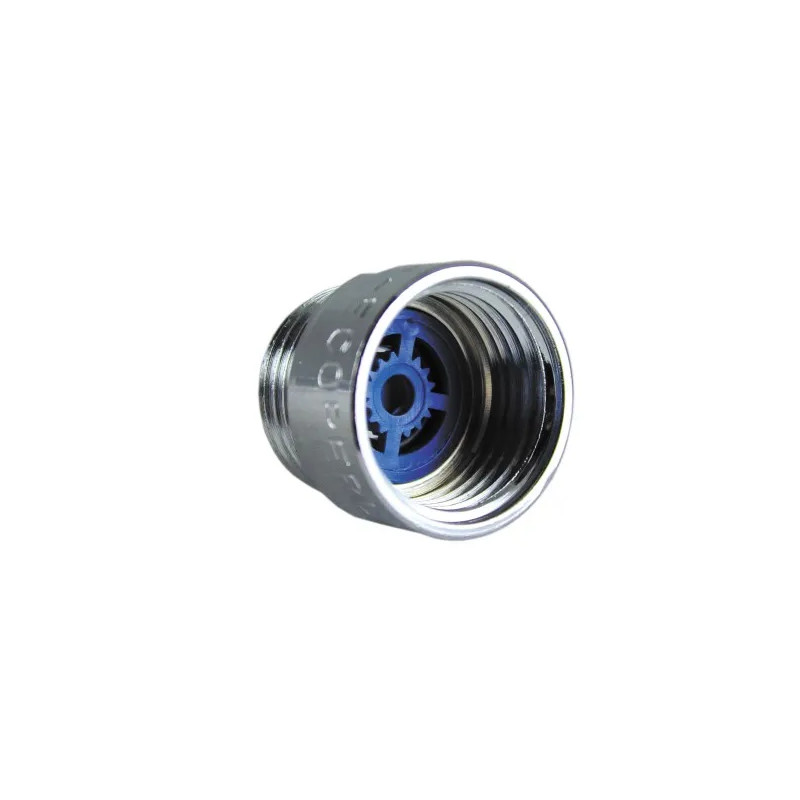 Doorstroomregelaar douche, 10L/min, mannetje - vrouwtje 15x21 (1/2")