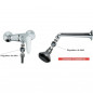 Doorstroomregelaar douche, 10L/min, mannetje - vrouwtje 15x21 (1/2")